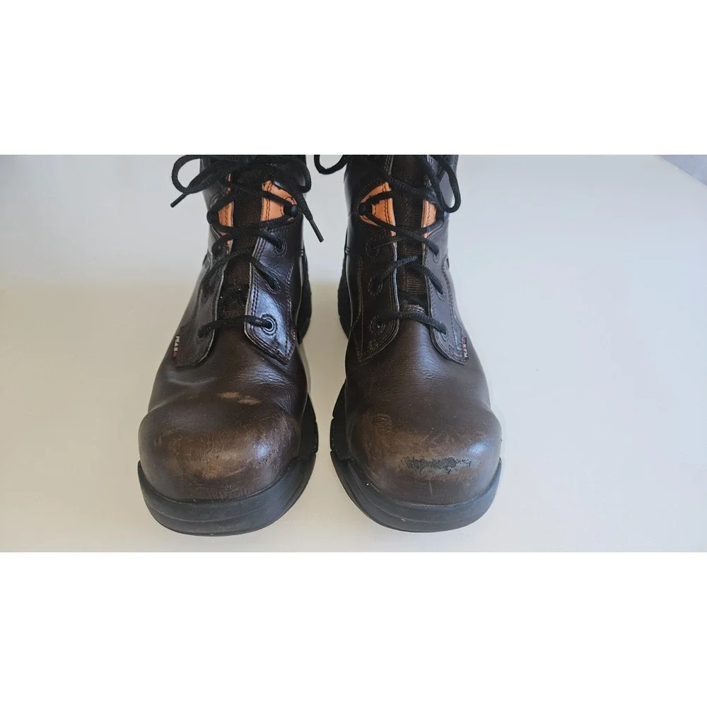 Wolverine Merlin Composite Toe Work Boots Mens 10.5 Brown Waterproof Safety